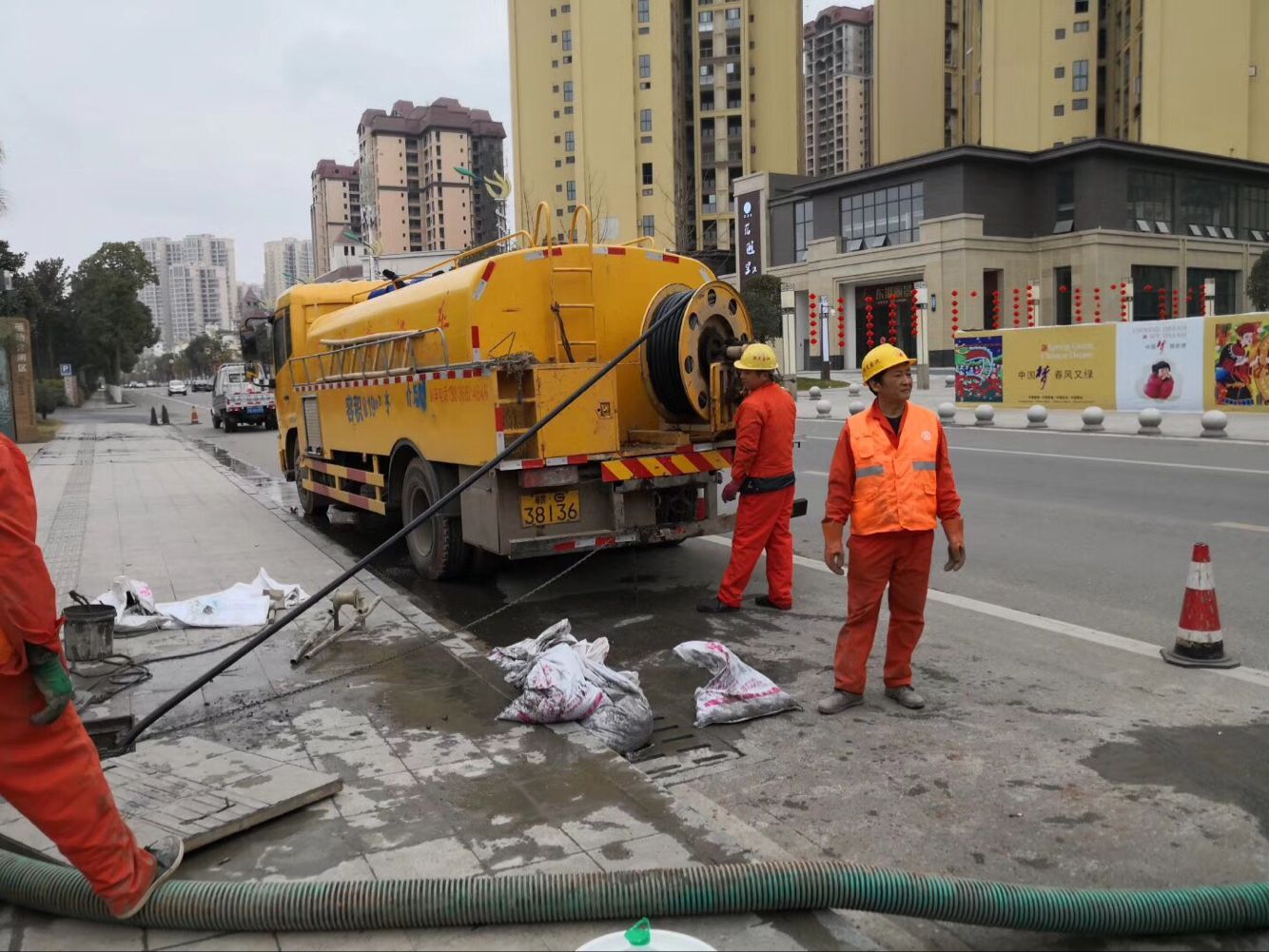 梁园排污管道清淤-管道清洗